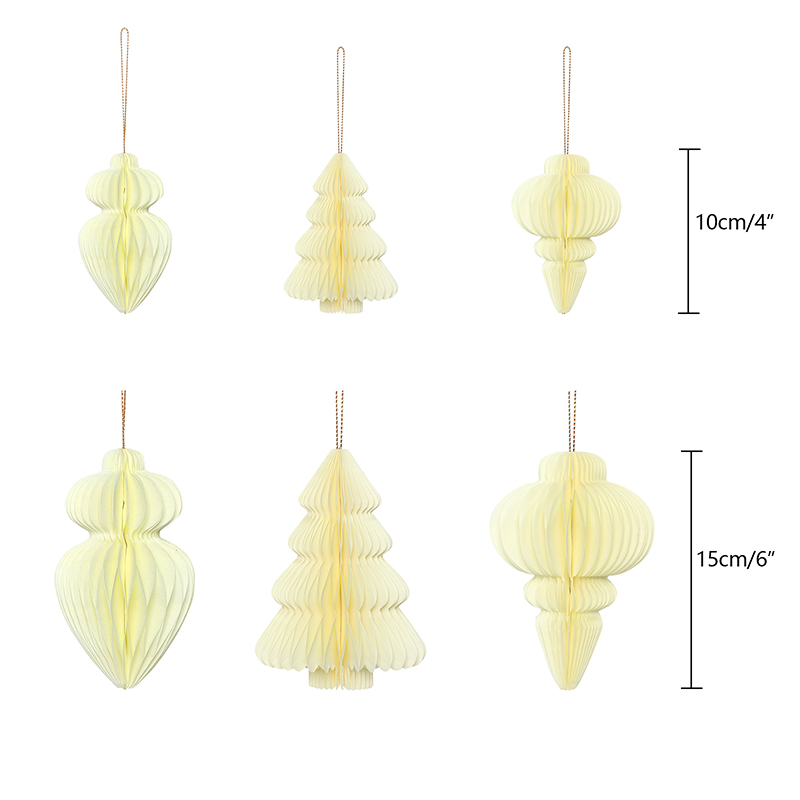 Ivory Christmas Paper Honeycomb Ornaments-Size.jpg